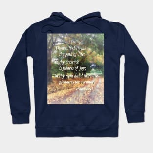 Inspirational - Psalm 16 11 Thou wilt shew me the path of life Hoodie